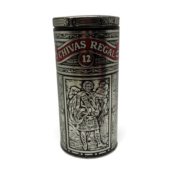 CHIVAS REGAL 12 Year Metal Box Distillers Tin 750ML with Lid Vintage - Picture 11 of 11